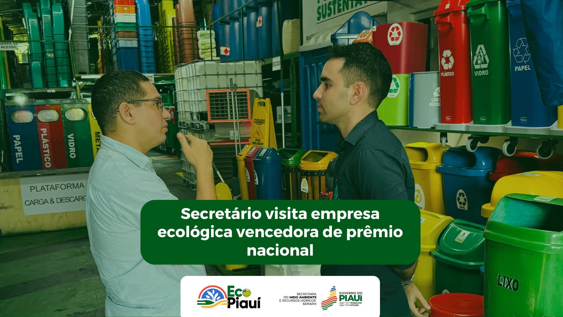 Secretário visita empresa ecológica vencedora de prêmio nacional
