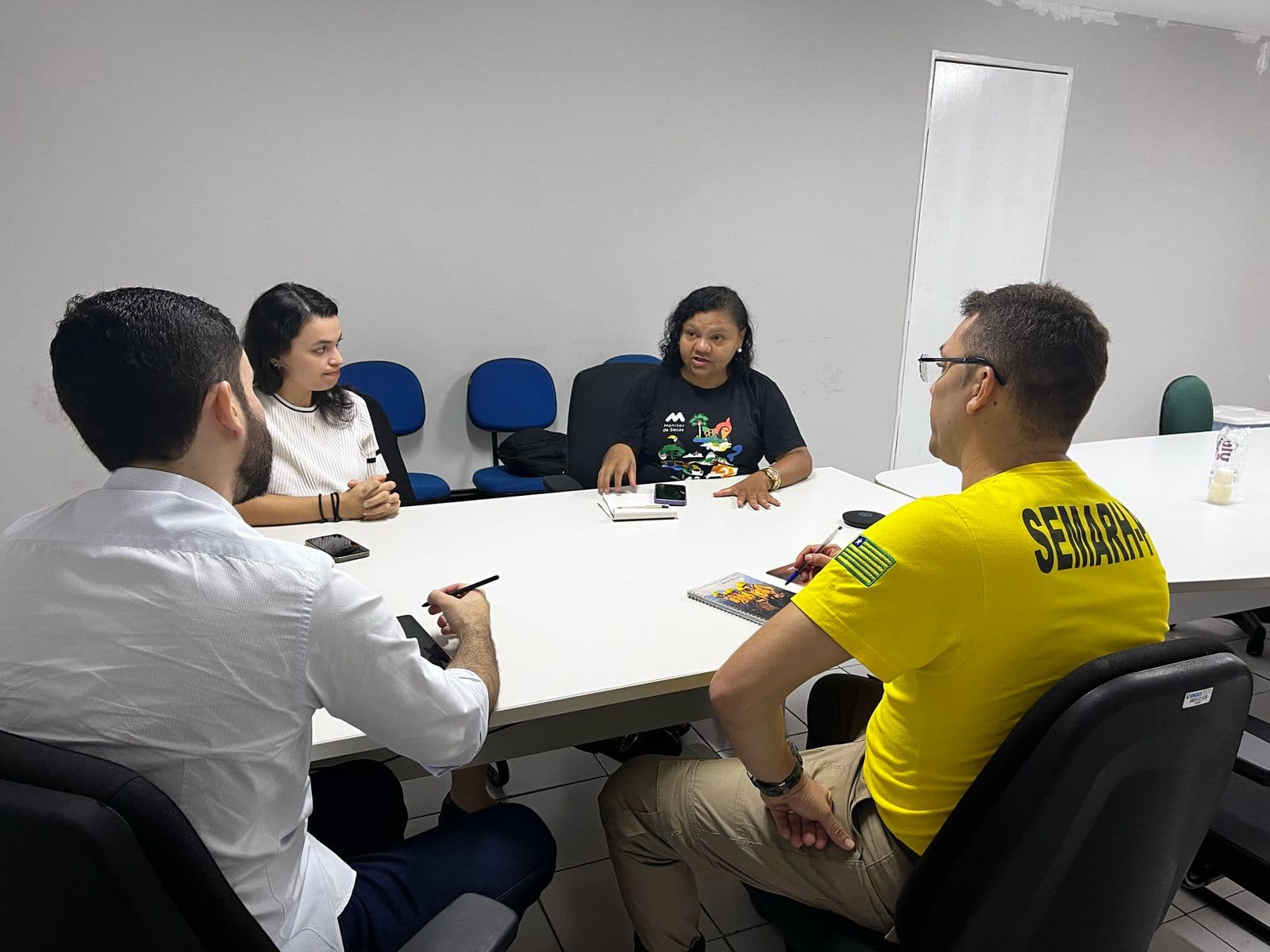 Representantes da Semarh e Seplan