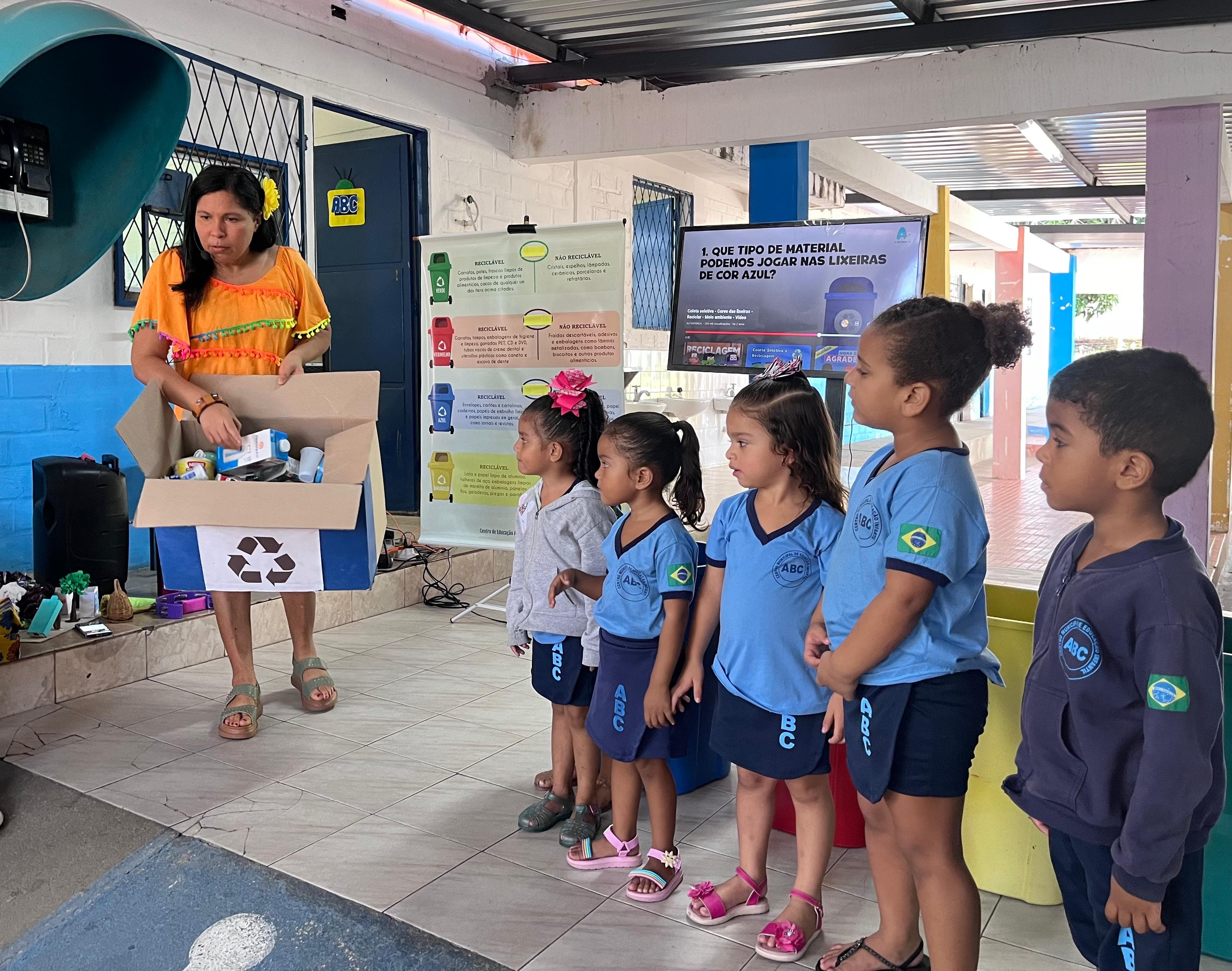 Momento de contação de histórias