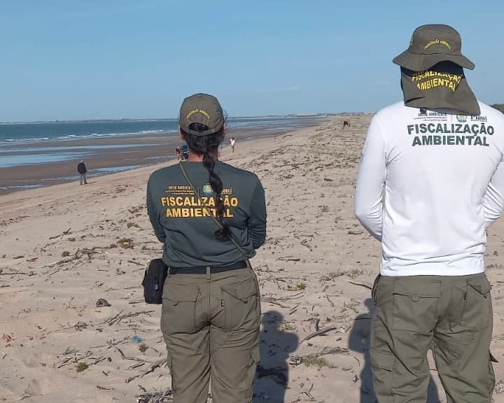 Operação de fiscalização no litoral realizada em julho de 2024