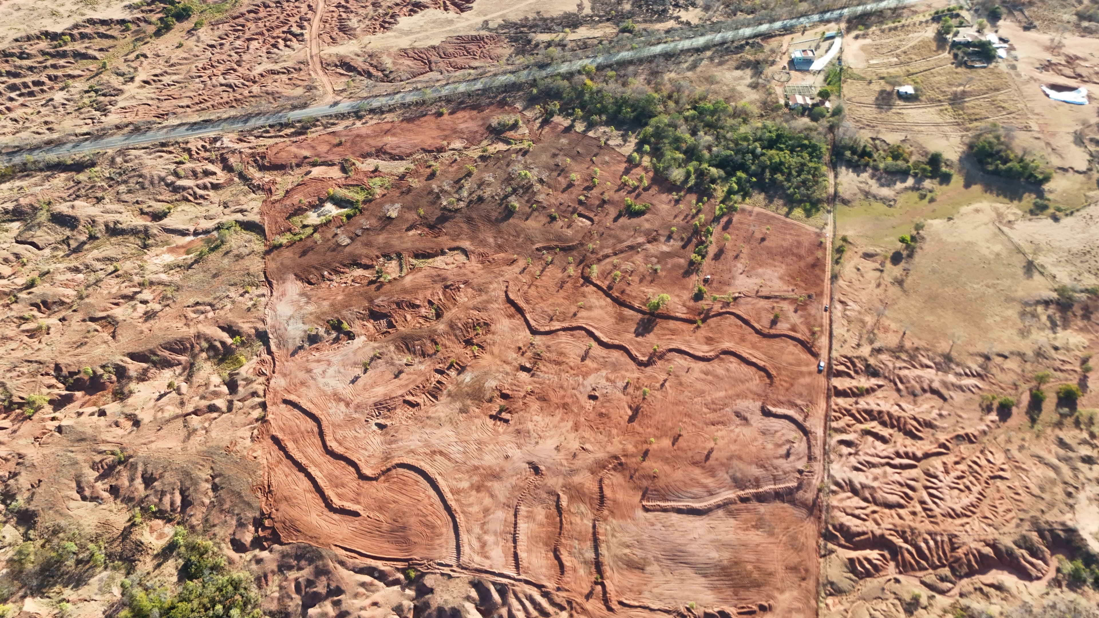 Área que está sendo recuperada