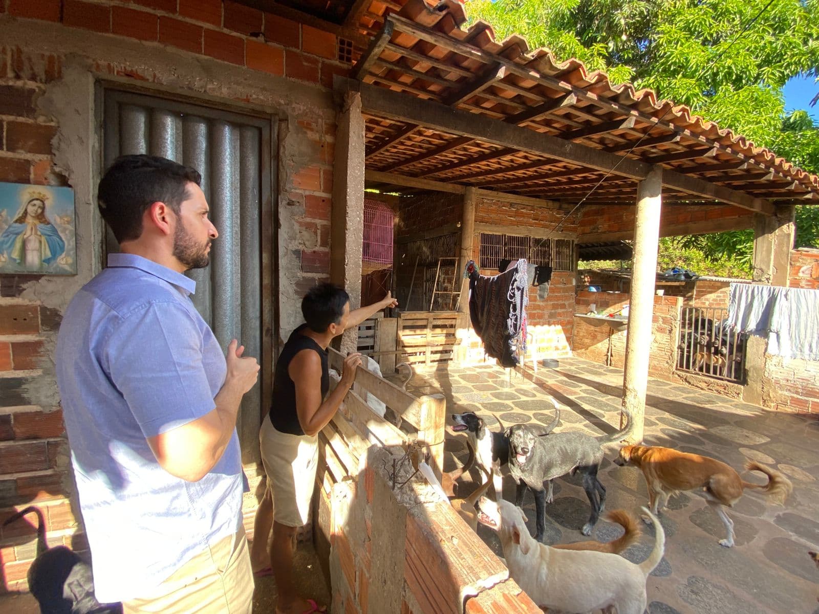 Visita ao abrigo São Lázaro