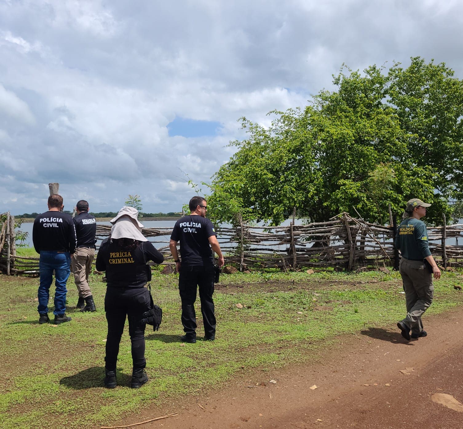Fiscalização da Semarh flagra invasão e loteamento irregular que afetam acesso à barragem em Campo Maior
