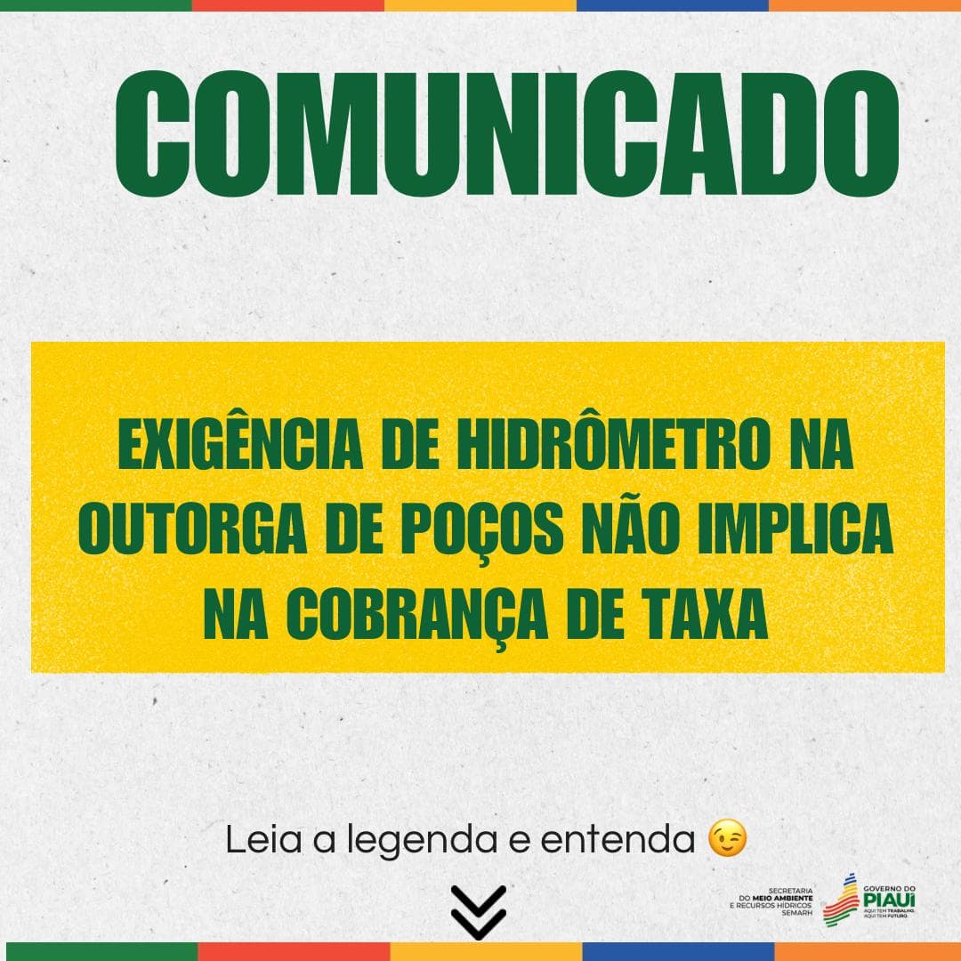 Exigência de hidrômetro na outorga de poços não implica na cobrança de taxa