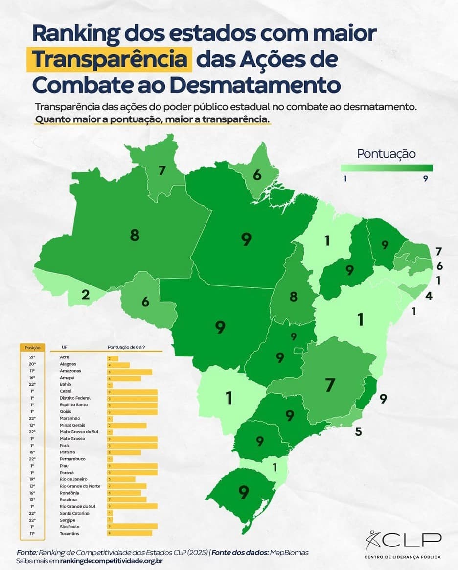 Piauí desponta entre os estados mais transparentes do país no combate ao desmatamento