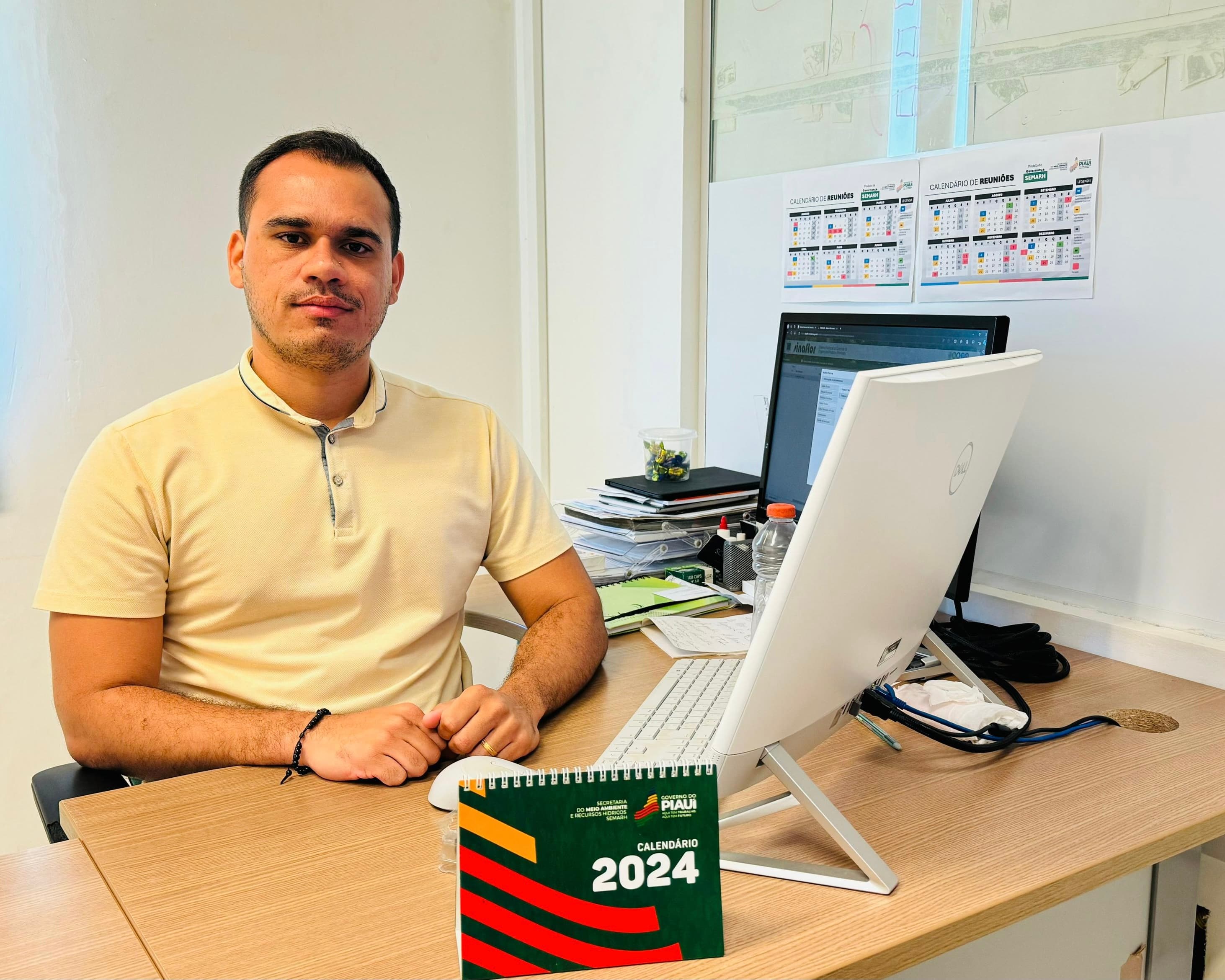 O diretor do Centro de Geotecnologias Ambientais e Gestão Florestal da Semarh, Felipe Gomes, ministrará palestra com o tema: Controle Florestal no Piauí.